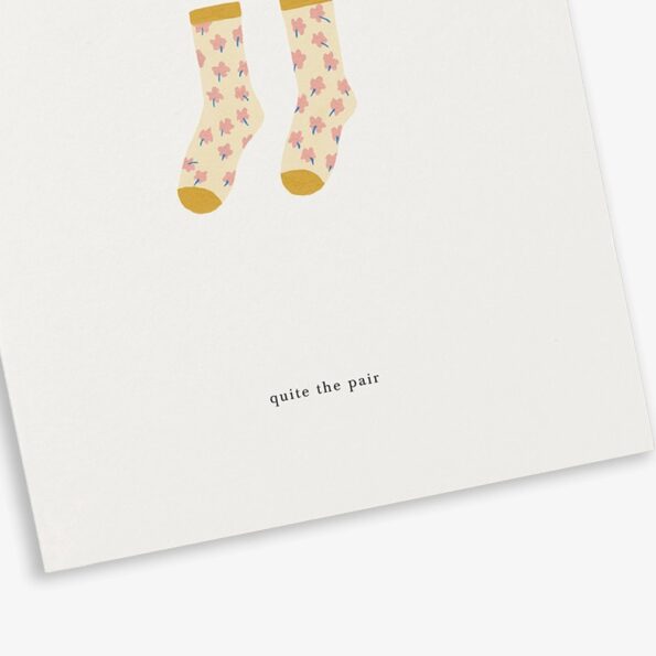 Socks Card (quite the pair) - Image 2