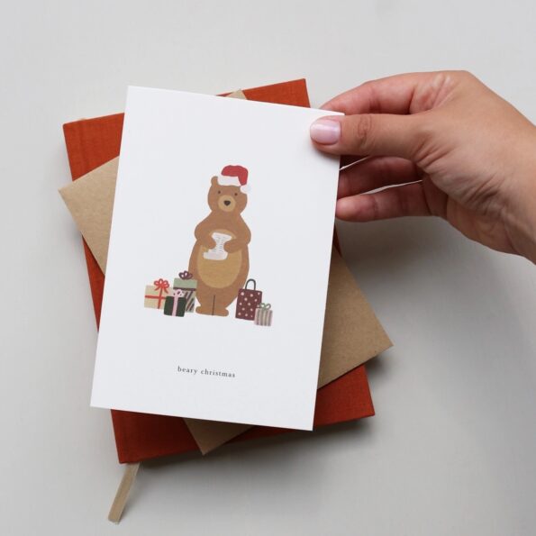 Christmas Bear Card (beary christmas) - Image 3