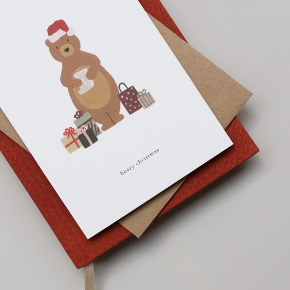 Christmas Bear Card (beary christmas) - Image 4