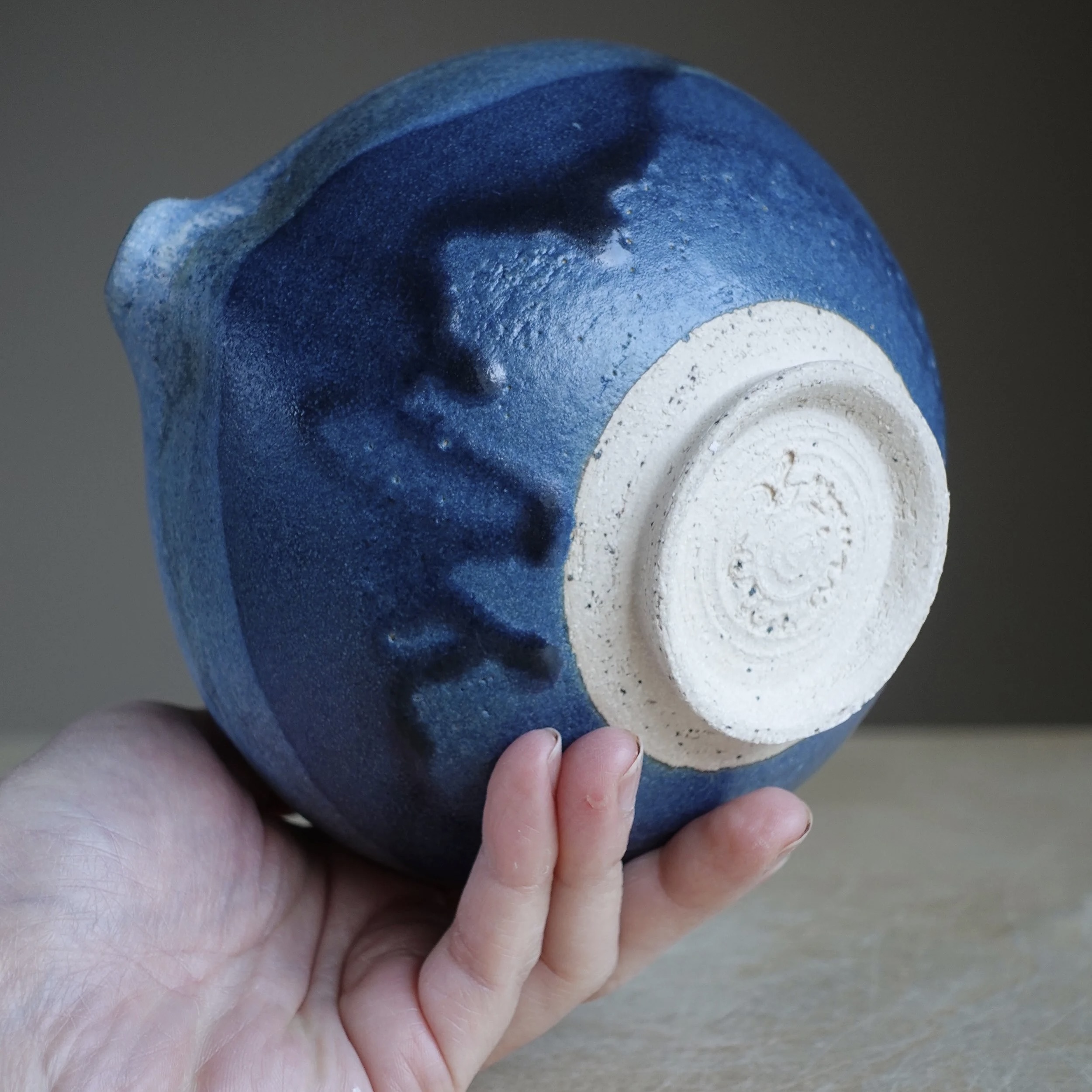 Eren Armitage Ocean Blue Katakuchi Matcha Bowl - Image 4