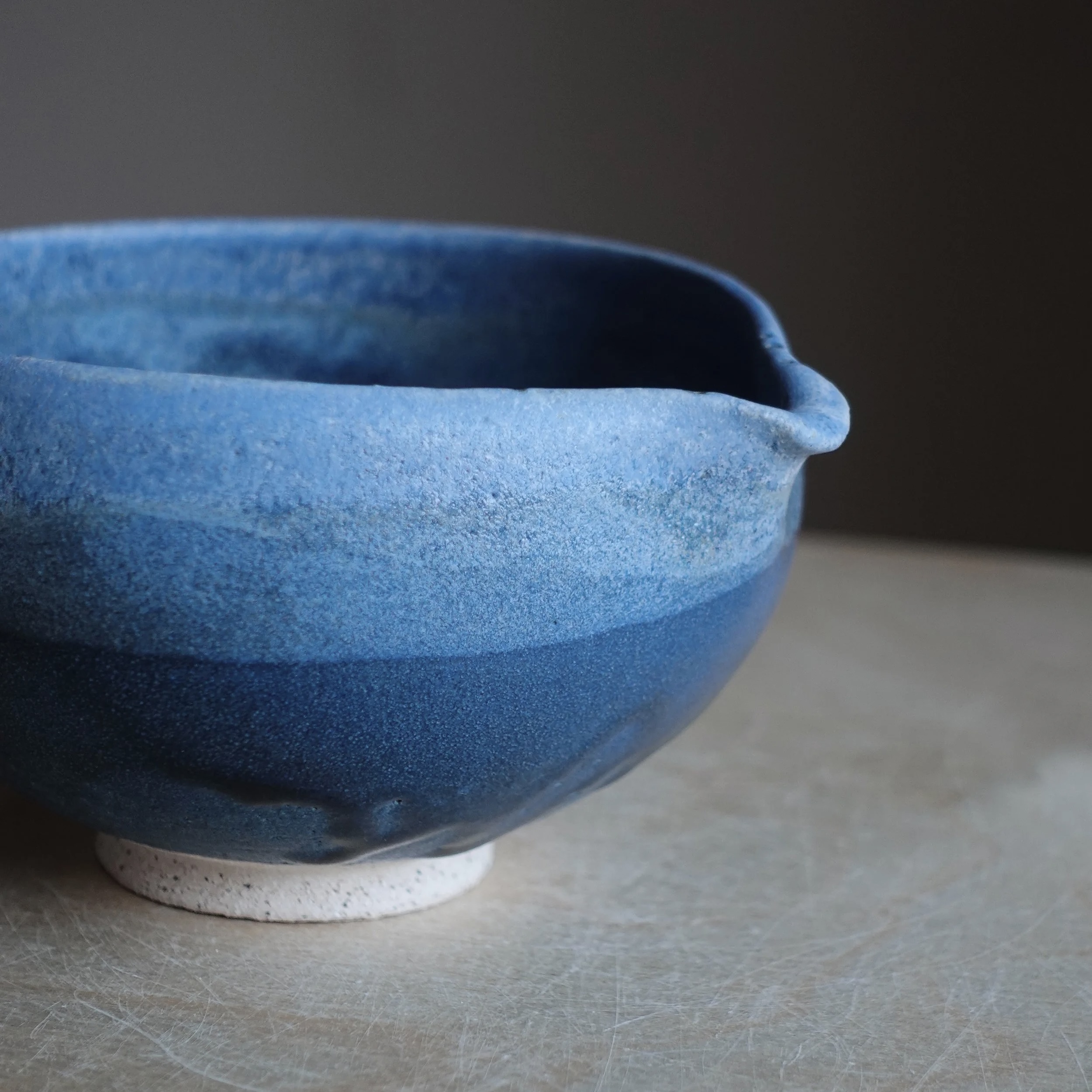 Eren Armitage Ocean Blue Katakuchi Matcha Bowl - Image 5