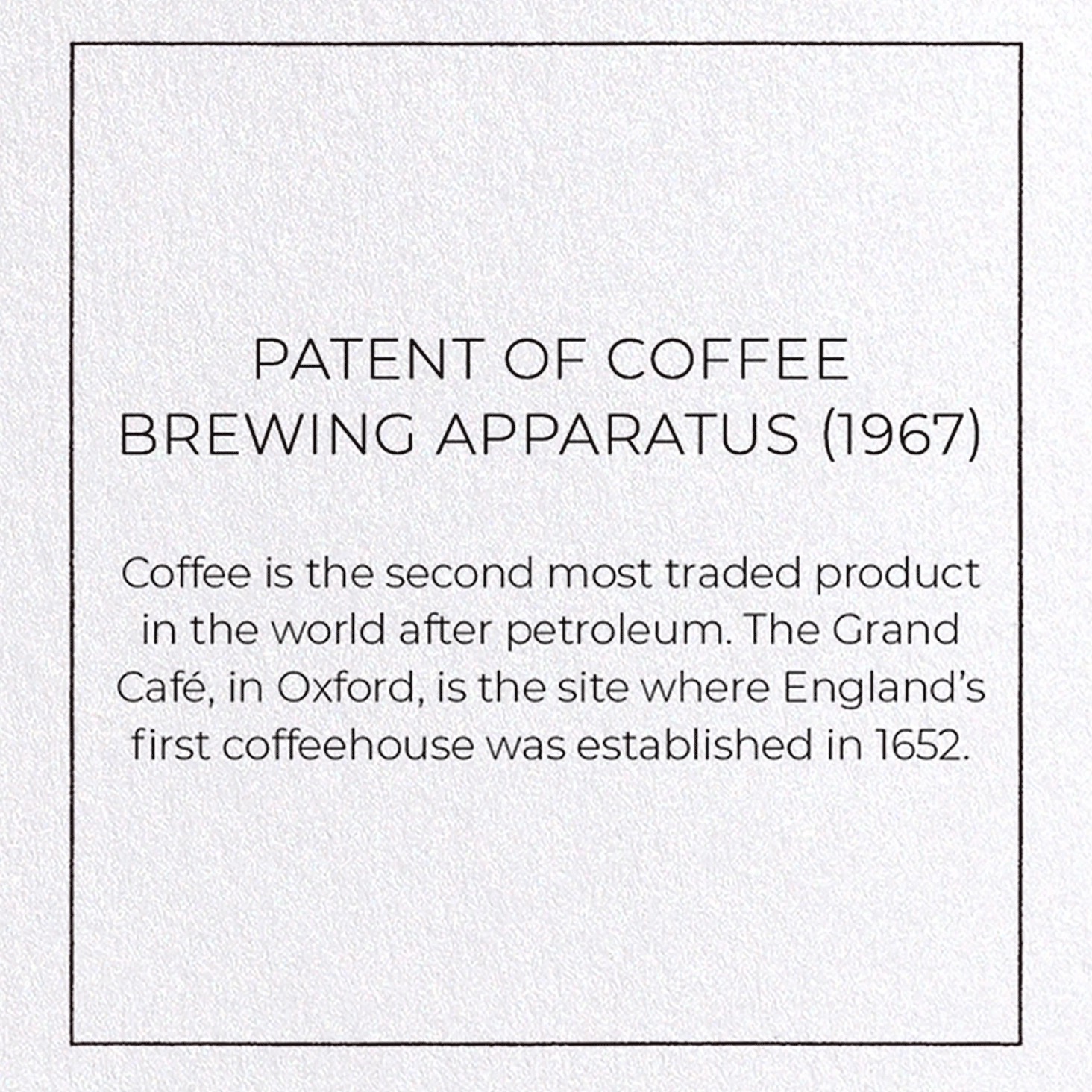 Patent of Coffee Brewing Apparatus (1967) Card - Image 4