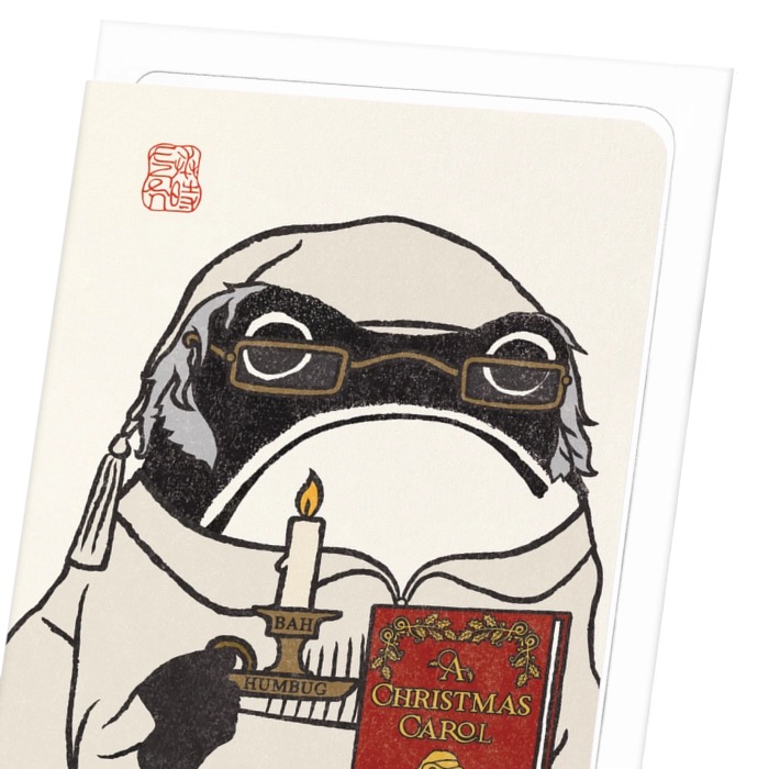 Scrooge Ezen Frog Christmas Card - Image 3