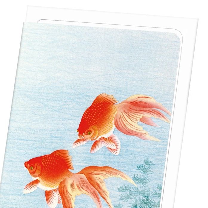 Couple of Goldfish Chinese Card - Image 3