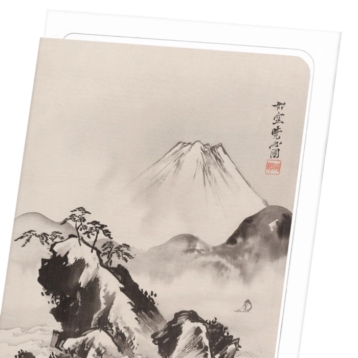 Kyosai Mount Fuji (C.1887) Japanese Card - Image 3