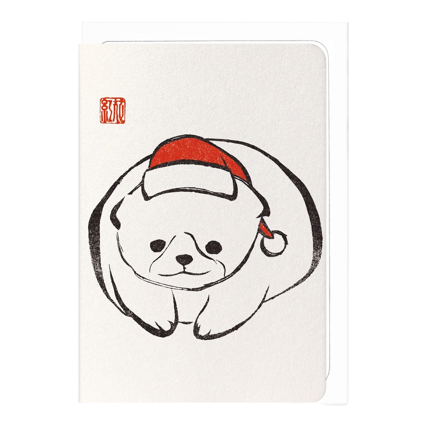 Christmas Ezen Puppy Japanese Card