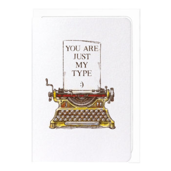 Just My Type Victorian Card