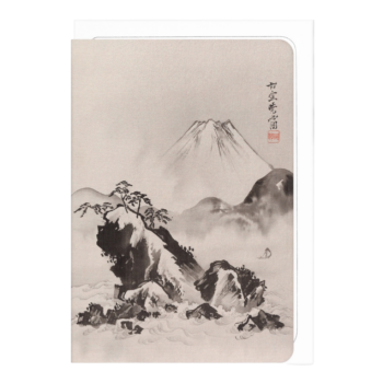 Kyosai Mount Fuji (C.1887) Japanese Card