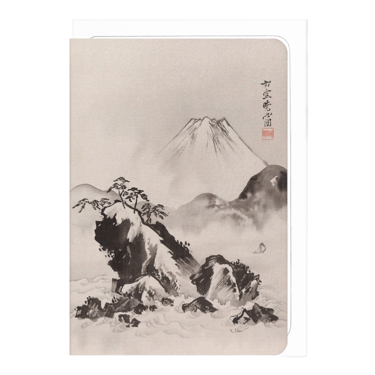 Kyosai Mount Fuji (C.1887) Japanese Card