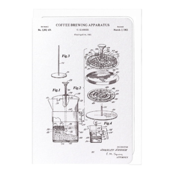 Patent of Coffee Brewing Apparatus (1967) Card