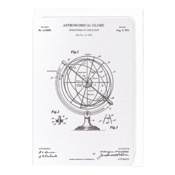Patent of Astronomical Globe (1915) Card