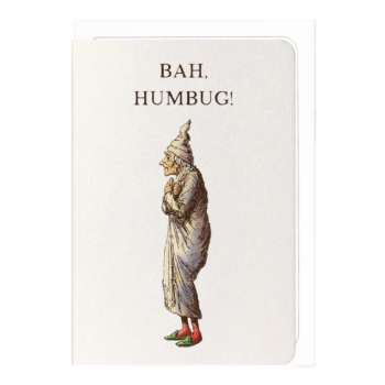 Scrooge Bah Humbug (1843) Victorian Christmas Card