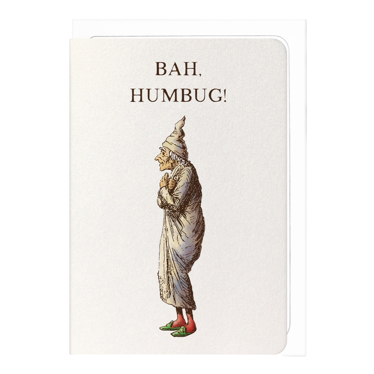 Scrooge Bah Humbug (1843) Victorian Christmas Card