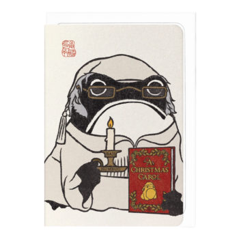Scrooge Ezen Frog Christmas Card