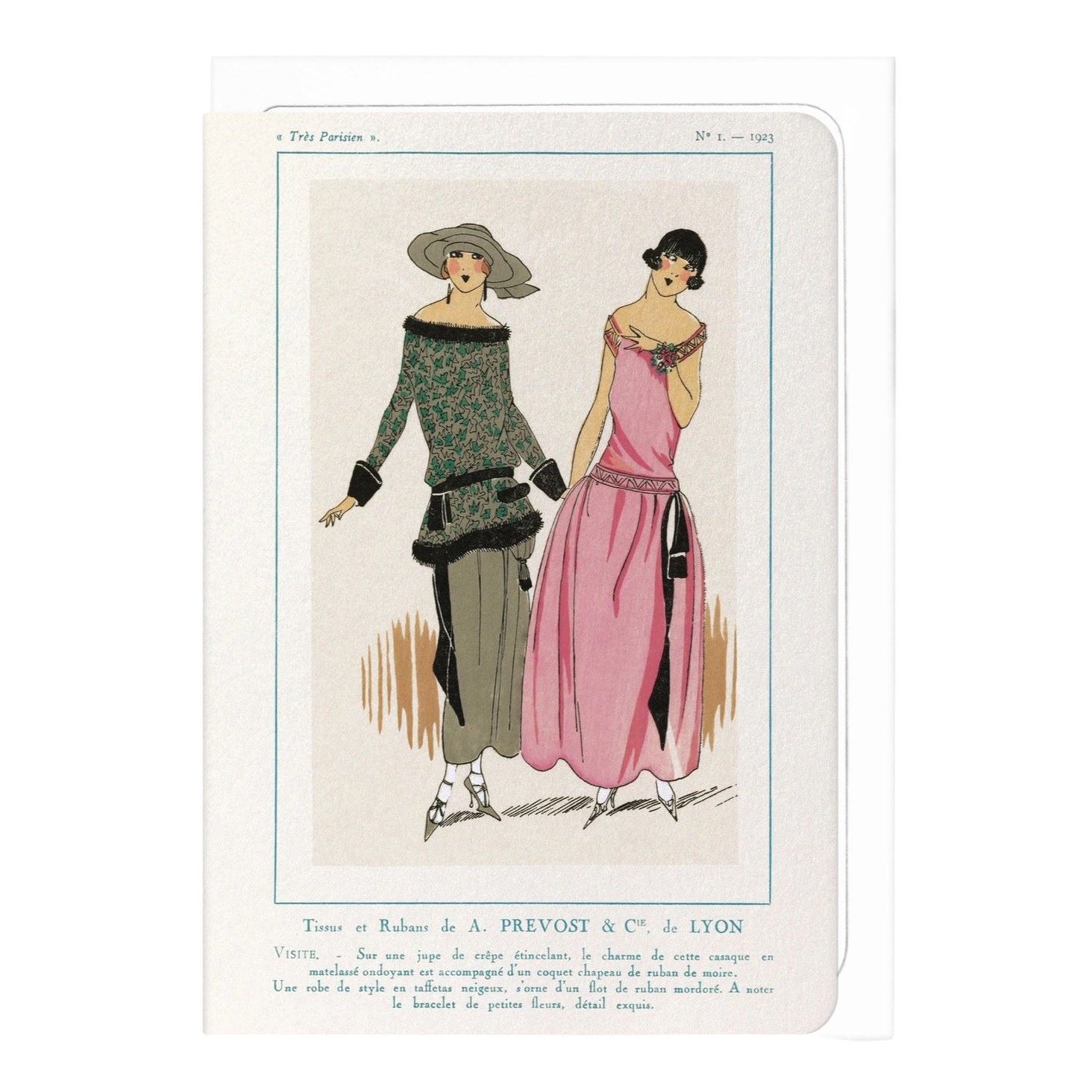 Très Parisien Tissus Et Rubans (1923) Card