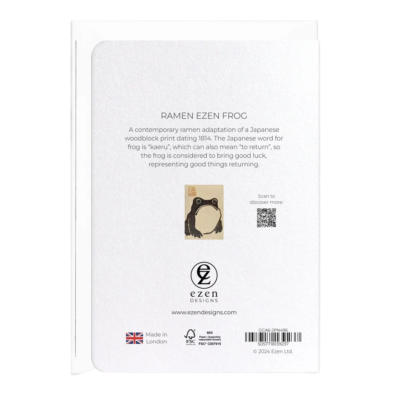 Ramen Ezen Frog Card - Image 2