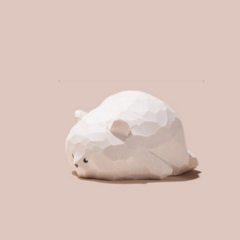 Gohobi Sleepy Polar Bear Tea Pet