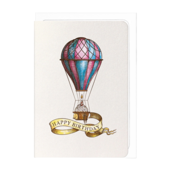 Birthday Balloon Victorian Card