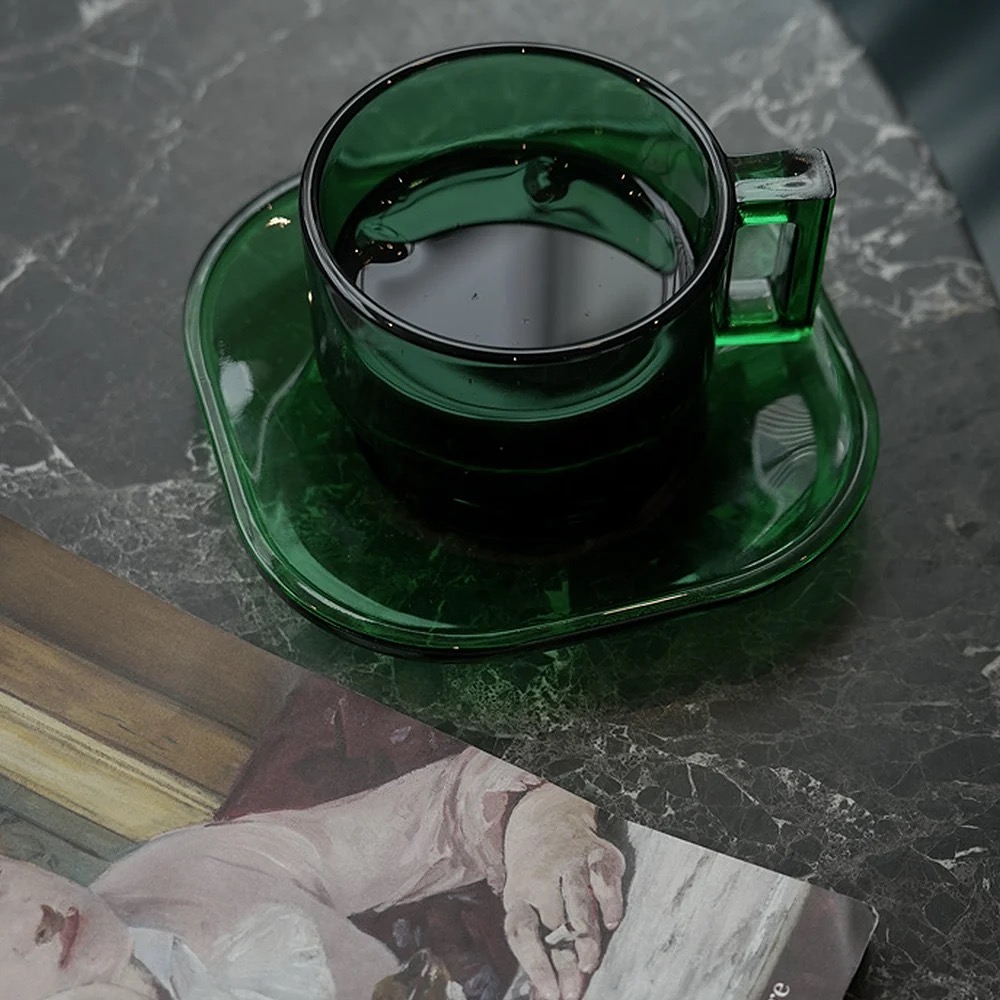 Arno Glass Cup & Saucer - Image 22
