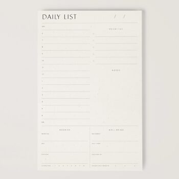 Wilde House Paper Daily List Pad